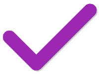 purple check mark